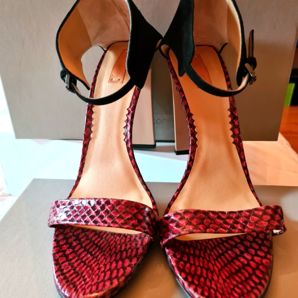 Reed Krakoff Atlas sandal. Cordovan/nude